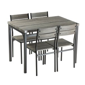 Ensemble <span class=keywords><strong>de</strong></span> <span class=keywords><strong>chaises</strong></span> <span class=keywords><strong>de</strong></span> Table en bois, 5 pièces, pour la cuisine et le Restaurant - Product Image 6