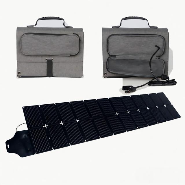 200W Folding Solar Panel 182 Mono Cell Matte ETFE Waterproof Fabric Portable Solar Charger 23.76V Open Circuit Voltage