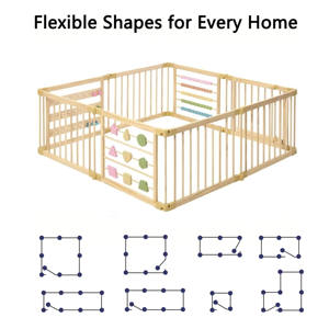 Corralito de Seguridad Grande de Color Blanco para Bebés y Niños Pequeños, Área de Juegos Infantil, Corralito Suave para Bebés, Corralito Retráctil - Product Image 6