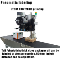 Imprimante d'étiquettes industrielle, applicateur d'étiquettes automatique avec fonction de rétraction de film pour sacs et scellage de boîtes en carton