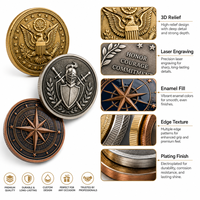 Pièces de monnaie commémoratives personnalisées en gros, pièces de monnaie en métal avec logo 3D, souvenirs