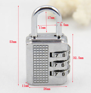 Combination <strong>Lock</strong> Resettable 4-Digit Padlock in Zinc Alloy 4 Digit Combination <strong>Locks</strong> - Product Image 2