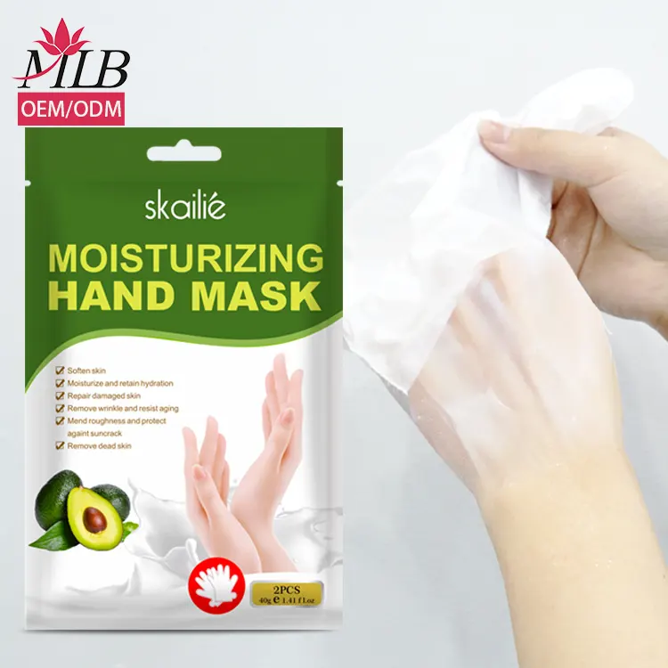 In stock Moisturizing gloves mask salon hand whitening nourishing repairing skin hand care collagen mask for dry hand skin