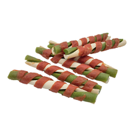 Friandises dentaires pour chiens riches en protéines, enveloppées de viande, sans céréales, saveur menthe, pour le soin des articulations