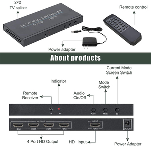 Controlador de Video Wall HDMI Xput 2X2, Compatible con 4K 2K 1080P, Procesador de Empalme Multipantalla para Visualización de Películas - Product Image 5