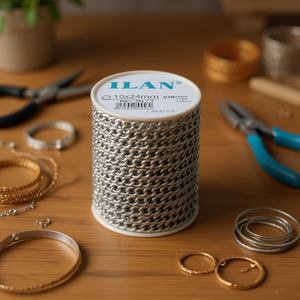 Catena in metallo Ilan 3mm 10x24mm 17,5M per la creazione di gioielli - Product Image 3