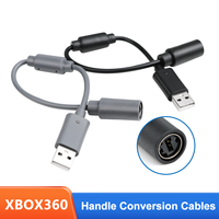 Câble USB détachable noir ou gris foncé avec conducteur en cuivre pur, dongle de remplacement de 10 pouces pour contrôleurs filaires 360