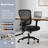 Chaise de bureau moderne en gros, chaise ergonomique confortable en maille pour le bureau, mobilier commercial en vrac, Sillas De Oficina