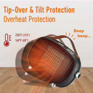 Düşük güç hızlı sıcak güvenli 110V/220V taşınabilir elektrikli oda masaüstü ofis kişisel bağlantısız kamp Mini Fan ısıtıcı - Product Image 6