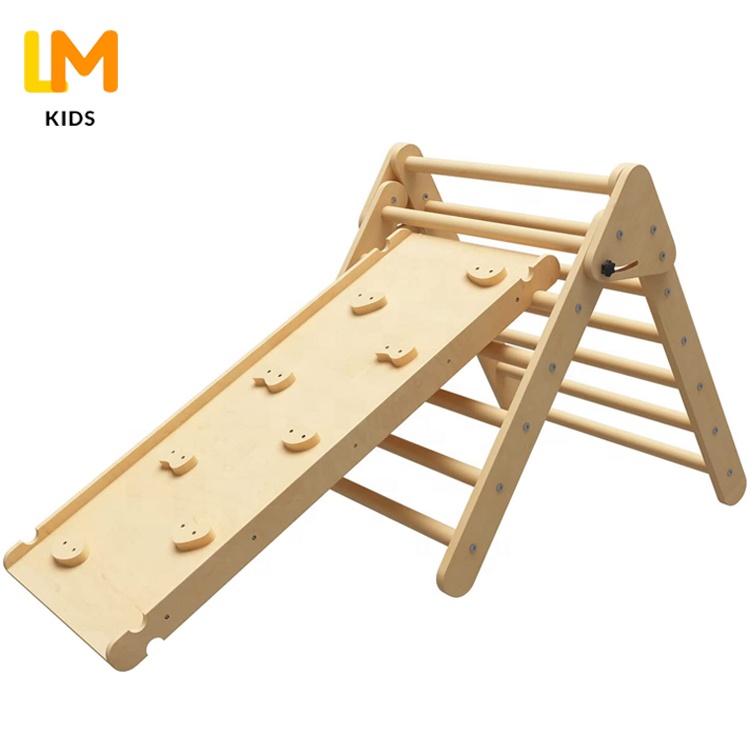 Детская деревянная рама для скалолазания LM, складная рамка для скалолазания в помещении, Детская треугольная площадка для скалолазания