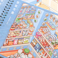 Mr.Paper PET MiniatureScene Sticker Book Relaxing Fun for Kids Scrapbook Journal Decor
