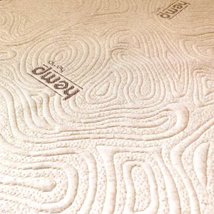 OEM ODM新品针织亚麻面料绗缝床垫边框面料