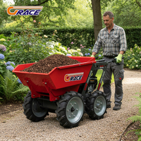Mini-Garten-Raupendumper Landwirtschaftliches Fahrzeug Hydraulischer Mini-Kipper mit Diesel-/Elektromotor Hohe Ladekapazität für
