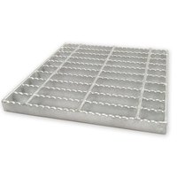 Plateforme de passerelle en acier avec surface antidérapante pour escaliers extérieurs et ponts piétonniers