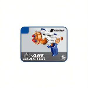 Pistola ad aria compressa con proiettili morbidi, giocattolo manuale in plastica per bambini dai 5 anni in su, unisex - Product Image 1