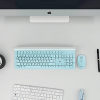 Juego de Teclado y Ratón Mecánico Inalámbrico 2.4G OEM ODM, Colorido, 1600 DPI, Anti-Caídas, Teclas Multimedia, Diseño Ergonómico