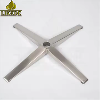 Base de chaise de bureau pivotante à 4 pieds réglable en chrome robuste avec rotation à 360° °   Rotation pour chaises de salle à manger et de bureau