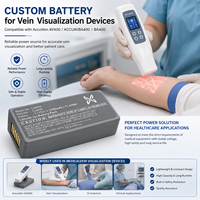 Batterie personnalisée pour dispositif de visualisation veineuse AccuVein AV400 BA400, fabrication de batteries Li-ion OEM ODM UN38.3