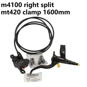 Pour <span class=keywords><strong>Shimano</strong></span> M4100 Frein à disque hydraulique droit <span class=keywords><strong>MT420</strong></span> avec étrier 1550mm 1600mm 1650mm 1700mm et plaquettes en résine VTT - Product Image 2