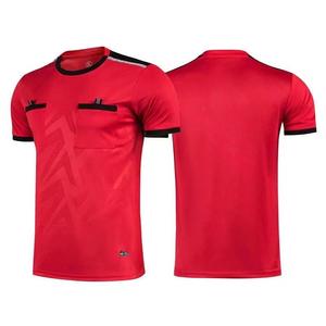 Jersey latihan pertandingan sepak bola & basket profesional setelan wasit lengan pendek kustom dengan fitur Logo teknik sublimasi - Product Image 1