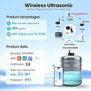 Transducteur <span class=keywords><strong>de</strong></span> <span class=keywords><strong>niveau</strong></span> à ultrasons intelligent WiFi Tuya TLC2502 IP67 pour la surveillance <span class=keywords><strong>de</strong></span> l'eau, du carburant, <span class=keywords><strong>de</strong></span> l'huile, des céréales, des aliments pour animaux, des granges et des silos - Product Image 5