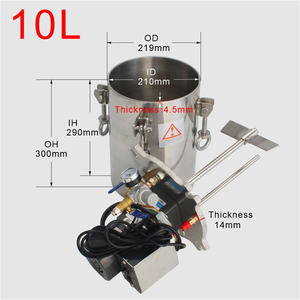 विनिर्माण संयंत्रों और खेतों के लिए मोटर स्वचालित मिश्रण के साथ <span class=keywords><strong>10l</strong></span> 304 स्टेनलेस स्टील कैनिस्टर टैंक की आपूर्ति - Product Image 2
