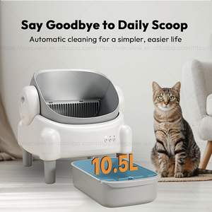Litière automatique intelligente autonettoyante Elecpet 2025 avec application, contrôle électrique des odeurs, faible bruit pour chats, usage domestique - Product Image 2