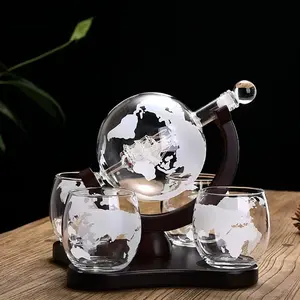 Brand New Hot Selling Cheap Glass Ball Decanter Set Glass Whiskey Decanter