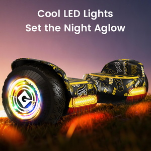 Patinetes Eléctricos Autoequilibrados GYROOR con Licencia Oficial de los Minions, Hoverboards Todoterreno de 6.5 Pulgadas para Niños y Adultos - Product Image 4