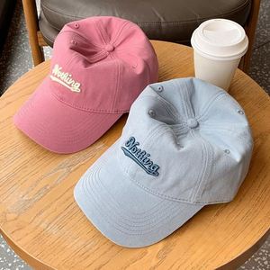 Sombrero de béisbol con bordado de letras para mujeres y hombres, gorra con lengua de <span class=keywords><strong>pato</strong></span> a la moda, sombrilla para exteriores, <span class=keywords><strong>gorras</strong></span> con visera de Color sólido - Product Image 4