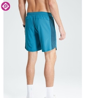 Shorts de course respirants en maille à séchage rapide pour hommes, grande taille, couleur unie, avec logo personnalisé, pour marathon et fitness en extérieur