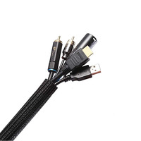 Funda de Cable Trenzada Autocerrable de 10 Metros, Funda Protectora de Cable Trenzada para Mascotas