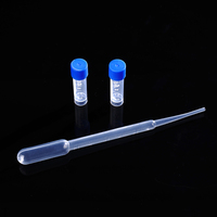 Gouttes en plastique jetables de laboratoire 3ml Pipette Pasteur de transfert 1ml 2ml 3ml 5ml 10ml
