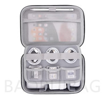 Tas Wadah Organizer Travel Tech Keras untuk Aksesori Elektronik Kabel Pengisi Daya Portabel Hard Drive Eksternal Kabel USB Power Bank