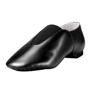 Scarpa da Jazz in <span class=keywords><strong>Pelle</strong></span> Slip-on Disponibile in Magazzino EU e USA, Scarpe da Ballo con Bordo Superiore Elastico per Bambine e Bambini (Primi Passi/Bambino/Ragazzo) - Product Image 1