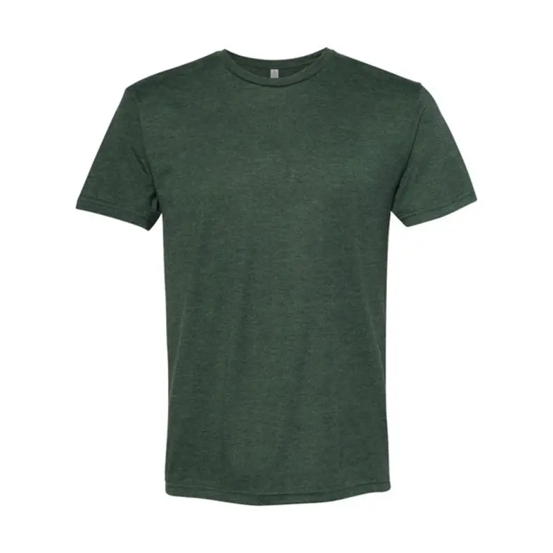 Individuelles Herren-O-Ausschnitt-T-Shirt Tri 50 % Polyester 25 % Baumwolle 25 % Rayon-Blendung T-Shirt Siebdruck T-Shirt für Herren