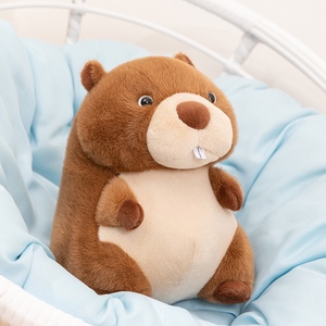 Peluche Marmotto Personalizzabile OEM/ODM - Colori e Motivi Personalizzabili, Bambola di Peluche Marmotto Seduto Personalizzata per Regali - Product Image 2