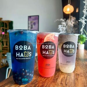 Gobelet en plastique PET transparent jetable pour boissons, jus de fruits et café, personnalisable en gros - Product Image 2