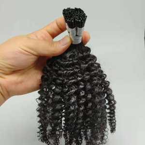 2025 Raw Keratin I Tip Extension Hair 100% Extensión de cabello natural virgen Human I Tip U Tip Extensiones de cabello al por mayor - Product Image 6