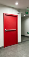 Porte coupe-feu EI120 avec barre anti-panique pour escaliers et sorties de secours, protection contre la fumée et le feu, porte anti-feu en acier pour l'intérieur des bâtiments