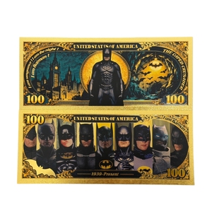 Nouveau modèle 2026 DC 8 modèles Billet de banque Batman plaqué or 24 carats pour cadeaux - Product Image 2