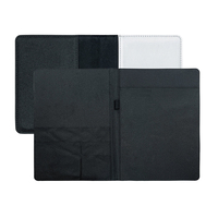 Carpeta Portafolio A4 en Blanco para Sublimación con Bloc de Notas Recargable, Ranura para Tarjetas y Soporte para Bolígrafo
