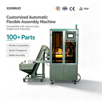 Machine d'assemblage automatique flexible de haute précision XUNNUO avec moteur PLC Delta et pièces d'assemblage du cœur du moteur, garantie 1 an
