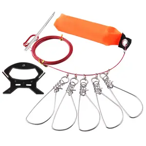 YOUME Fishing Lock fibbia strumenti per fibbia per pesce in acciaio inossidabile Kit per Stringer da pesca attrezzatura da pesca