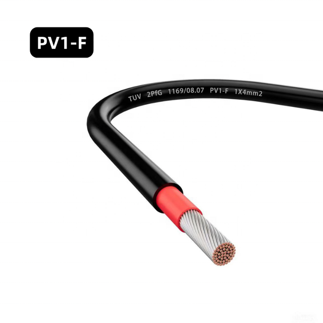 4mm 6mm UV Resistant Solar Cable PV1-F H1Z2Z2-K Solar PV Wire DC Photovoltaic Cable for Solar Panel Installation