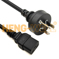 Cordon d'alimentation pour serveur 16A avec queue horizontale PDU de 1,8 m, 3 prises C19, câble d'extension de 1,8 m et câble d'alimentation pour centre de données