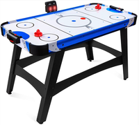 Table de jeu de hockey sur air neuve de 54 pouces pour adultes et enfants, avec marqueur LED, son intégré, design MDF élégant pour table