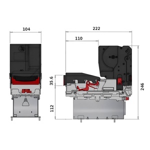 Tiroir-caisse pour dépôt et retrait d'espèces ITL 300/600 billets avec options de tiroir-caisse NV11+ et accepteur/recycleur de billets - Product Image 3