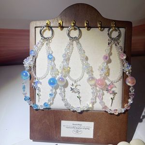 Luxury High-End Crystal <b>Butterfly</b> <b>Beaded</b> Ins Keychain Pendant Exquisite Fairy Phone Case Chain - Product Image 1