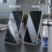 Protecteur d'écran liquide de qualité industrielle A1, nano micro-silice, essence céramique invisible modifiée anti-rayures, Guangdong